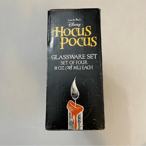 Disney Hocus Pocus Glassware Set — 4 10 oz glasses — Great gift! - Picture 5 of 8